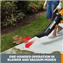 Worx Souffleur/broyeur/aspirateur électrique TriVac WG505