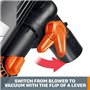 Worx Souffleur/broyeur/aspirateur électrique TriVac WG505