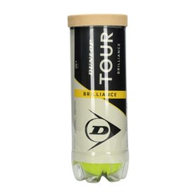 Balles de Tennis Dunlop D TB TOUR BRILLANCE 3 PET 601620 Jaune