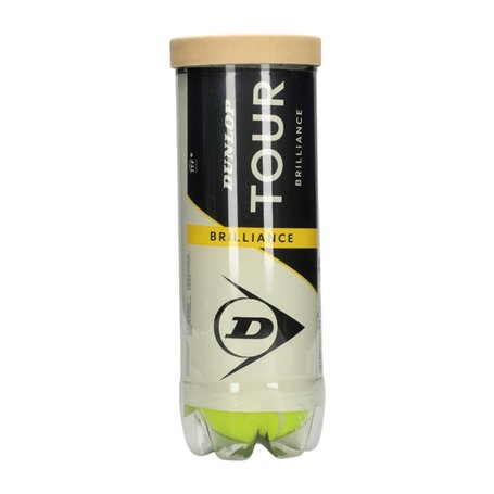 Balles de Tennis Dunlop D TB TOUR BRILLANCE 3 PET 601620 Jaune