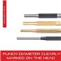 Starrett 565G Chasse-goupille 100 mm-4"/6 mm