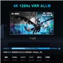 4K 120Hz HDMI 2.1 Extracteur audio 2X1 VRR ALLM HDCP2.3 HDR10 ARC CEC Audio Extractor Commutateur 2 en 1 OUT Convertisseur Audio