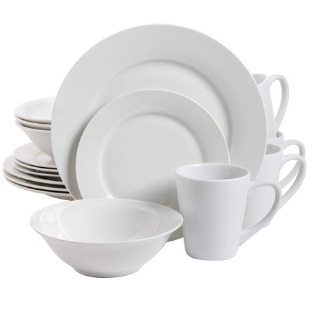 Gibson Home Noble Court Service de table 16 pièces Blanc