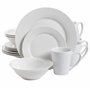 Gibson Home Noble Court Service de table 16 pièces Blanc