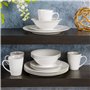 Gibson Home Noble Court Service de table 16 pièces Blanc