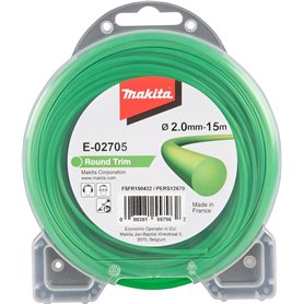 Makita Fil rond Round Trim MAKITA 2 mm x 15 m - E-02705