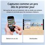 DJI Osmo Mobile 7 Stabilisateur de cardan pour iPhone, Android, trépied intégré, Ultra léger, cardan à 3 Axes, ActiveTrack 7.0, 