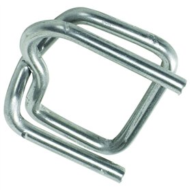 BOX USA BPS12HDBUCK Lot de 1 000 boucles de cerclage robustes en fil métallique Argenté 1