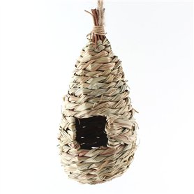 UEETEK Gazon Naturel de tissé Suspendus Birdhouse nid