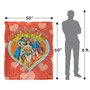 LOGOVISION Justice League Couverture Douce au Toucher Soyeux 152 x 127 cm