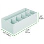 mDesign rangement cosmétiques pour lavabos ou table de maquillage – panier de salle de bain en plastique sans BPA pour maquillag
