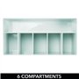 mDesign rangement cosmétiques pour lavabos ou table de maquillage – panier de salle de bain en plastique sans BPA pour maquillag