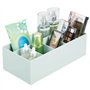 mDesign rangement cosmétiques pour lavabos ou table de maquillage – panier de salle de bain en plastique sans BPA pour maquillag
