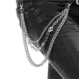 Zoylink Chaîne De Pantalon Jean Portefeuille ChaîNe De Pantalons Gothiques Punk Gothiques Mode Pour Hommes
