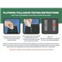 GTE Kit d'évaluation de bijoux en or et argent 10 K 14 K 18 K 22 K 24 K platine palladium Test métaux précieux 999 925
