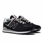 New Balance Homme NB 574 Sneakers, Noir (Black EVB), 45.5 EU Large