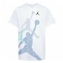 T shirt à manches courtes Enfant Nike JDB GRADIENTE STACKED JM SS TEE 95D119 I1N Blanc