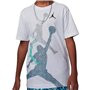 T shirt à manches courtes Enfant Nike JDB GRADIENTE STACKED JM SS TEE 95D119 I1N Blanc