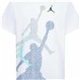 T shirt à manches courtes Enfant Nike JDB GRADIENTE STACKED JM SS TEE 95D119 I1N Blanc