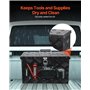 VEVOR Boîte à outils pour camion en aluminium 406 x 190 x 254 mm, coffre de benne de pick-up verrouillage, plaqué à rayures, ave