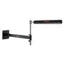 VEVOR Support Mural Boxe Spinning Bar Réglable Punching Spinning Bar Boxe Speed Trainer avec Gants Black Reflex Boxe Équipement