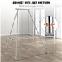 VEVOR Balançoire Yoga Inversion, Cadre de Yoga Aérien 295 cm Hauteur Charge Maximale 250 kg, Stand de Yoga Tuyau en Acier Chromé