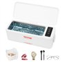 VEVOR Nettoyeur à Ultrasons 470 mL Appareil de Nettoyage Ultrasonique Domestique avec Panier Bac Ultrasons en Acier Inoxydable p