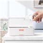 VEVOR Nettoyeur à Ultrasons 470 mL Appareil de Nettoyage Ultrasonique Domestique avec Panier Bac Ultrasons en Acier Inoxydable p