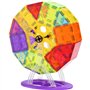 VEVOR Tuiles magnétiques, 121 PCS, Blocs de Construction magnétiques pour Enfants, Jouets éducatifs STEM à empiler avec 2 Bases 
