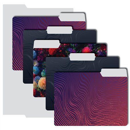 Lot de 30 dossiers décoratifs de format lettre