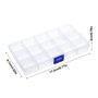 Kissral 2pcs Petite Boite de Rangement avec Couvercle Transparent Boite Plastique Ajustable Boite de Rangement Compartiment pour