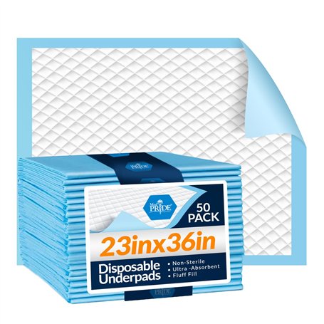 MED PRIDE Piqués à usage unique 23 '' x 36 '' incontinence pads