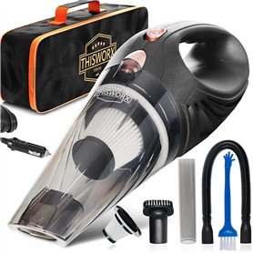 ThisWorx Aspirateur Voiture Puissant - Mini Aspirateur à Main 110W
