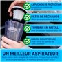 ThisWorx Aspirateur Voiture Puissant - Mini Aspirateur à Main 110W, 12V avec 3 Embouts et Sac de Transport, Cordon 5 m, Accessoi