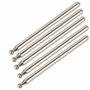 BQLZR Lot de 30 fraises rotatives en argent à pointe sphérique de 2,5 mm