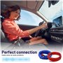 Vexran Kit de connexion de câbles ampli voiture, ensemble de câbles de voiture caisson de basses 10 GA, ensemble de câbles d'amp