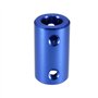 sourcing map Coupleur Arbre Moteur 8mm à 8mm Alésage Rigide Couplage Ensemble Vis L25XD14 Aluminium Alliage Connecteur Accessoir