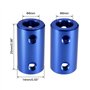sourcing map Coupleur Arbre Moteur 8mm à 8mm Alésage Rigide Couplage Ensemble Vis L25XD14 Aluminium Alliage Connecteur Accessoir