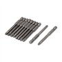 sourcing map Embout de Tournevis Queue hexagonale 1/4" 65mm 5mm PH2 cruciforme 10pcs