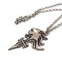 TS Collier 50 cm Mane Cosplay Lion en Métal Argent pour Fans de Fantasy et Cosplay Enthusiasts