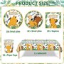 Vaisselle de Le Roi Lion 69 Pièces Décoration de Le Thème du Roi Lion Jungle Animaux Ensemble de Vaisselle de Fête avec Assiette
