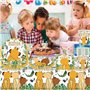 Vaisselle de Le Roi Lion 69 Pièces Décoration de Le Thème du Roi Lion Jungle Animaux Ensemble de Vaisselle de Fête avec Assiette