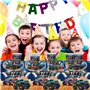Trucks Vaisselle Anniversaire,61PCS Décorations de Voiture de Course, Vaisselle pour Camion, Décoration Trucks Anniversaire Garç