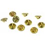 Devolare 50 pièces Laiton Papillon d'embrayage badge Insignia griffes du Pin fermoirs de remplacement
