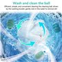 JSUOEO Machine à laver pour animaux domestiques, 2 pièces réutilisables en silicone pour le linge avec 12 boules de lavage pour 