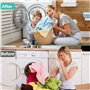 JSUOEO Machine à laver pour animaux domestiques, 2 pièces réutilisables en silicone pour le linge avec 12 boules de lavage pour 