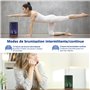 Diffuseur d'Huiles Essentielles Ultrasonique Aromathérapie Electrique en Métal avec 7-Couleurs Changeantes, Minuterie et Arrêt A