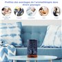 Diffuseur d'Huiles Essentielles Ultrasonique Aromathérapie Electrique en Métal avec 7-Couleurs Changeantes, Minuterie et Arrêt A