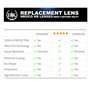 HKUCO Renforcer Rechange Lentille Pour Oakley Trillbe X Noir/Titane Des lunettes de soleil
