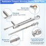 Kit universel de clés dynamométriques pour implant dentaire avec tournevis à cliquet réglable à couple réglable, 16 pièces, enti